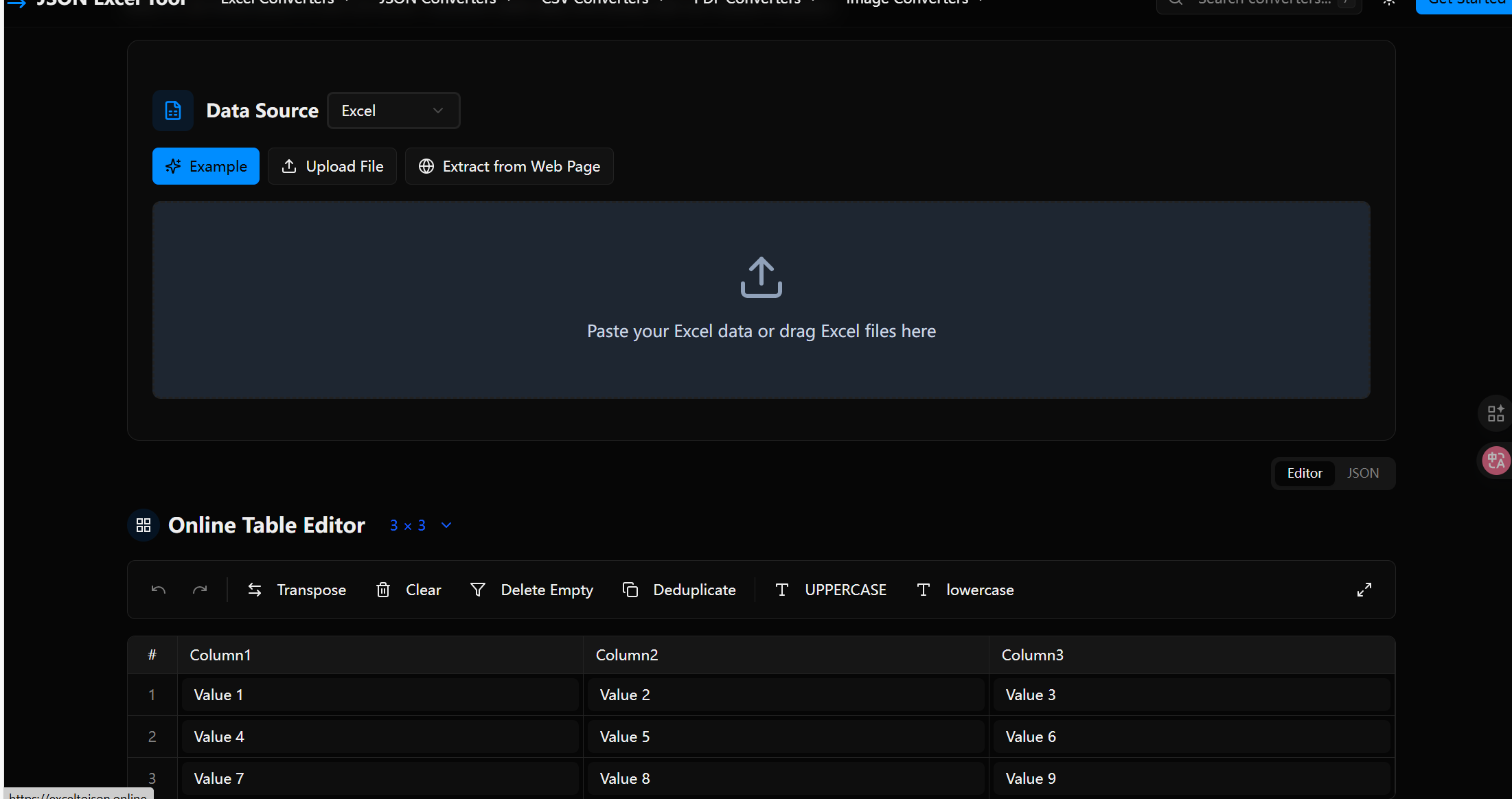 Convert JSON ↔ Excel Fast. Pri